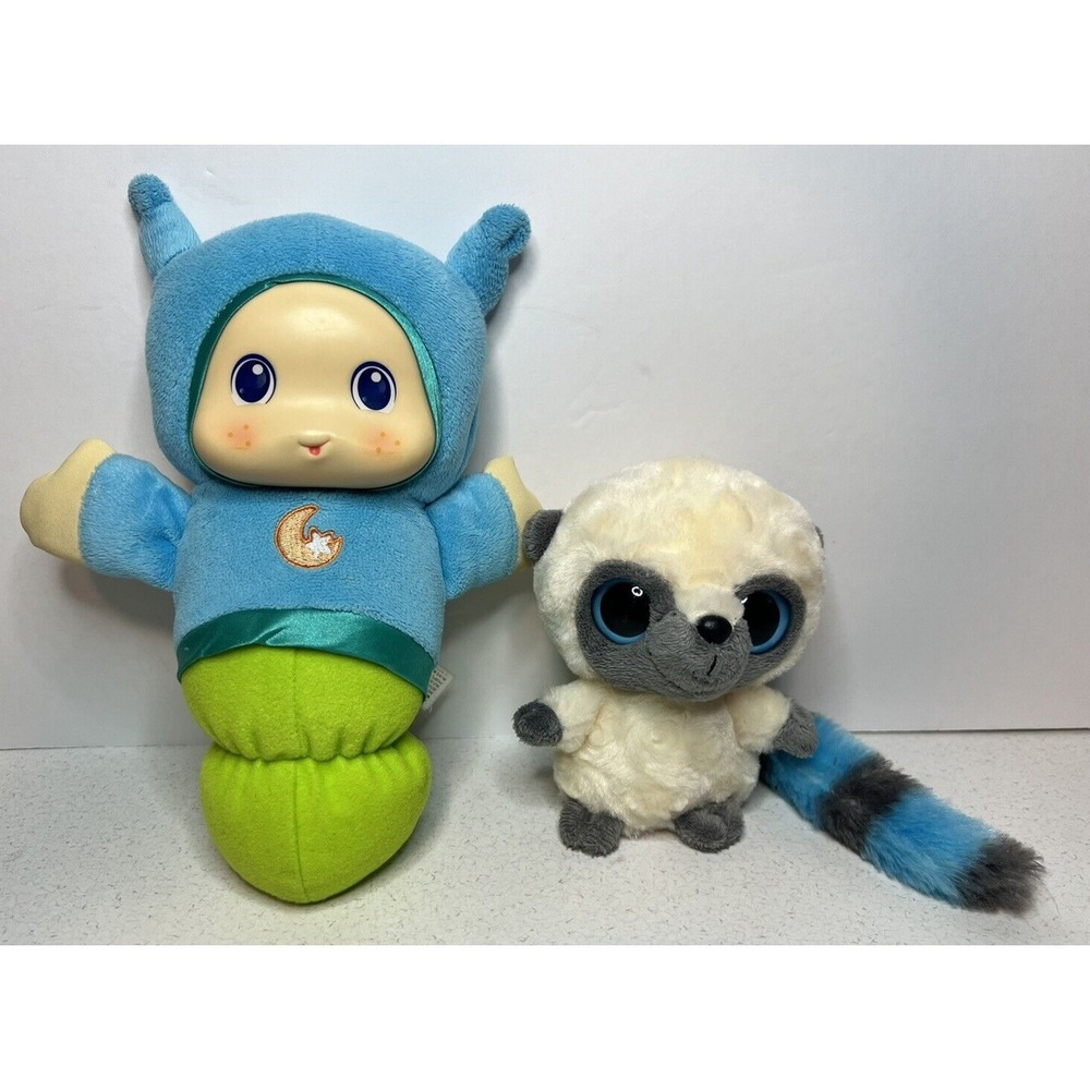 Playskool Hasbro Lullaby Gloworm and Yoohoo‎ & Friends Lemur Plush Toys For Baby